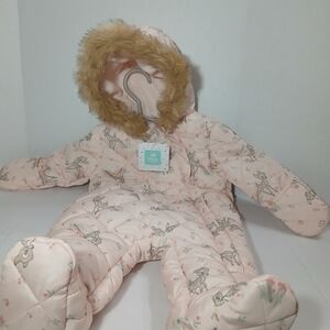 Disney Baby Bambi Snowsuit Size 6 To 9 Months NWT